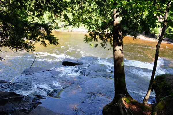 Presque Isle River and a rainbow